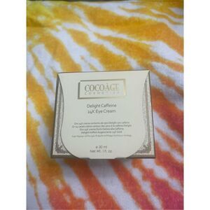 Cocoage Cosmetics 1oz 24K Gold Eye Caffeine Anti-Wrinkle Cream NEW